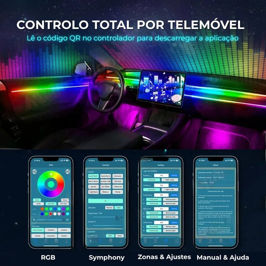 Kit de Luzes LED Cockpit Symphony RGBIC — Acrílico de Alta Definição