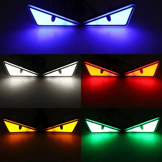 Kit Projetor LED Devil Eyes — Olhar Agressivo para Faróis