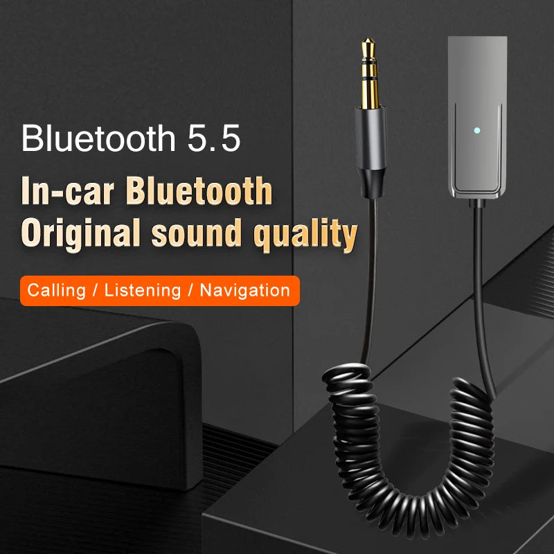 Receptor Bluetooth 5.5 Auxiliar Mini — Áudio HiFi sem Fios