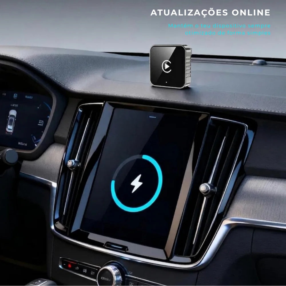 Adaptador CarPlay & Android Auto 2-em-1 Sem Fios — Conexão Automática