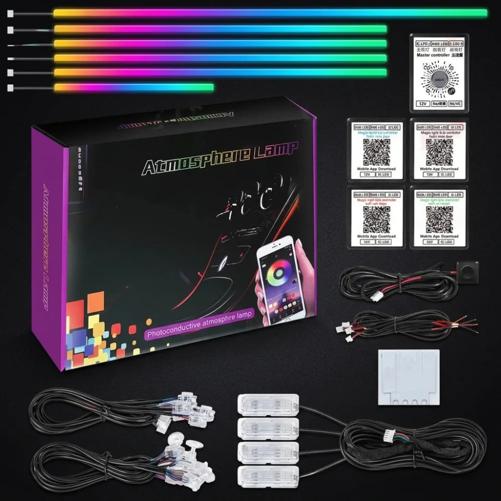 Kit de Luzes LED Cockpit Symphony RGBIC — Acrílico de Alta Definição