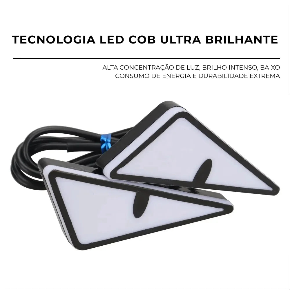 Kit Projetor LED Devil Eyes — Olhar Agressivo para Faróis