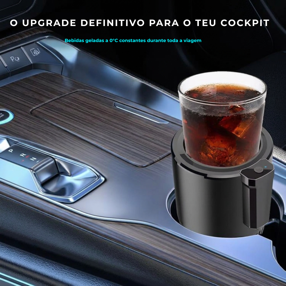 Porta-Copos Térmico Inteligente 12V — Refrigeração e Aquecimento Rápido
